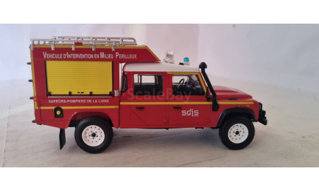 LAND ROVER - DEFENDER 130 PICK-UP Пожарный, масштабная модель, Edicola, scale43