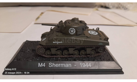 Sherman-1944, журнальная серия Русские танки (GeFabbri) 1:72, Арсенал-Коллекция, scale72