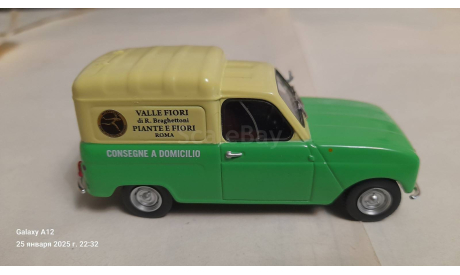 Renault 4 Fourgonnette Interflora 1966, масштабная модель, Altaya, scale43