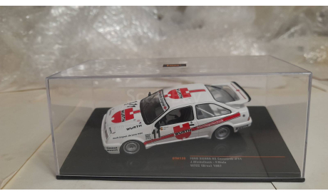Ford Sierra RS Cosworth №11, бело-красный, масштабная модель, IXO, scale43