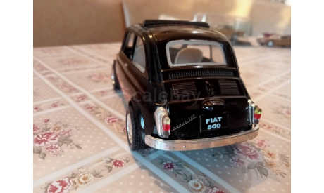 Fiat 500, масштабная модель, kinsmart, 1:24, 1/24