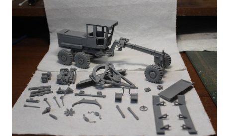 Автогрейдер ДЗ-180А, сборная модель автомобиля, scale43