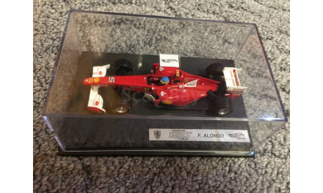 F1 Ferrari f150 Alonso, масштабная модель, Mattel Hot Wheels, 1:43, 1/43