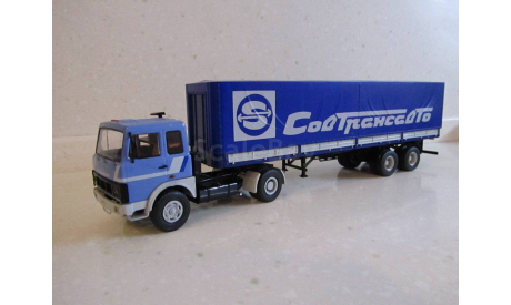 маз - 5422 с п/п 93971 синий, масштабная модель, ССМ, scale43