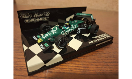 1/43 Minichamps F1 Tyrrell Ford 012 Alboreto 1983, масштабная модель, scale43