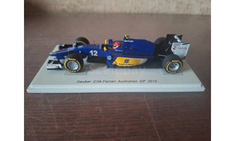 1/43 F1 Spark Sauber C34 Ferrari Nasr 2015, масштабная модель, Minichamps, scale43