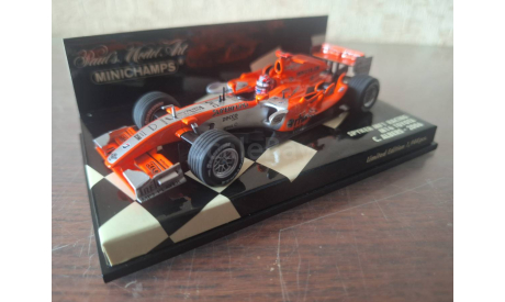 1/43 Minichamps F1 Spyker MF1 Racing M16 Toyota Albers 2006, масштабная модель, scale43, Midland