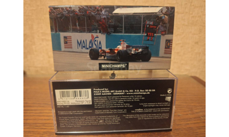 1/43 Minichamps F1 Toyota TF105 Trulli 2005, масштабная модель, scale43