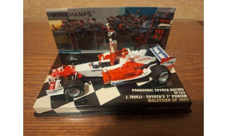 1/43 Minichamps F1 Toyota TF105 Trulli 2005, масштабная модель, scale43