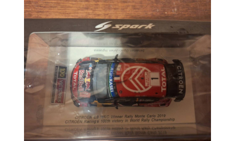 1/43 Spark WRC Citroen C3 Rally Monte Carlo 2019 Ogier, масштабная модель, Citroën, scale43