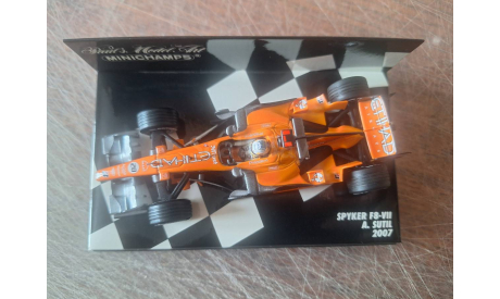 1/43 Minichamps F1 Spyker F8-VII Sutil 2007, масштабная модель, scale43
