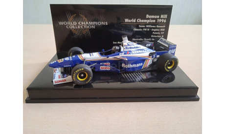 1/43 Minichamps Williams Hill F1 World champion 1996, масштабная модель, 1:43