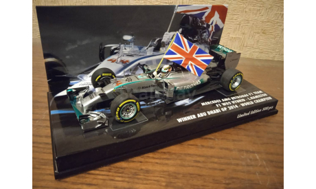 1/43 Minichamps Mercedes W05 Hamilton F1 World champion 2014, масштабная модель, 1:43