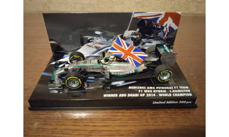 1/43 Minichamps Mercedes W05 Hamilton F1 World champion 2014, масштабная модель, 1:43