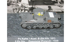 1/72 Pz.Kpfw.I Ausf.B Sd. Kfz.101 diecast модель танк Германия