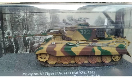 1/72 Pz.Kpfw. VI Tiger II Ausf. B diecast модель танк Германия, масштабные модели бронетехники, DeAgostini (военная серия), Henschel, scale72