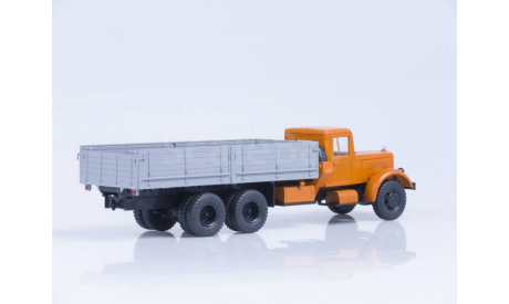 ЯАЗ-210 бортовой, оранжевый/серый, масштабная модель, scale43, Автоистория (АИСТ)