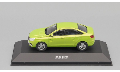 LADA Vesta, Автолегенды Новая эпоха 1, green, масштабная модель, Суперкары. Лучшие автомобили мира, журнал от DeAgostini, scale43, ВАЗ