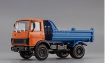 МАЗ 5551 самосвал (1985-1993), красный / синий, масштабная модель, Наш Автопром, scale43