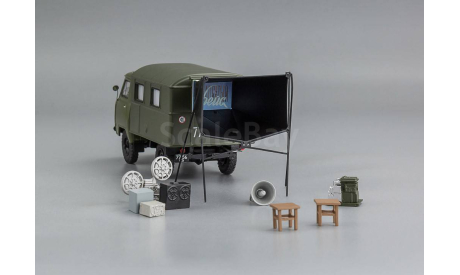 УАЗ- 450Д ’АКД-64’ (передвижной армейский кинотеатр), масштабная модель, DiP Models, scale43