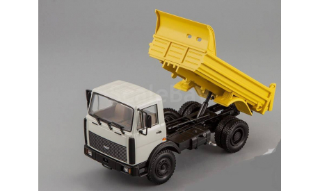 МАЗ 5551 самосвал (1991-1997), серый / жёлтый, масштабная модель, Наш Автопром, scale43