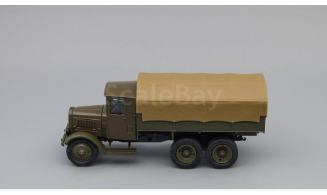 ЯГ-10 бортовой с тентом, оливковый темный, масштабная модель, Наш Автопром, scale43