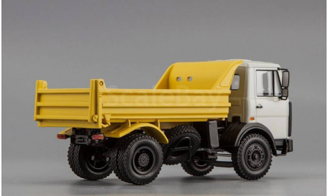 МАЗ 5551 самосвал (1991-1997), серый / жёлтый, масштабная модель, Наш Автопром, scale43