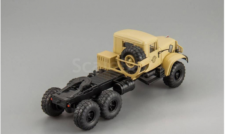 КРАЗ 255В седельный тягач, бежевый, масштабная модель, Наш Автопром, scale43