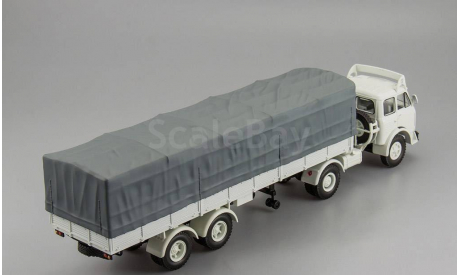 МАЗ 504В с полуприцепом 5205А SovTransavto, белый, масштабная модель, scale43, Наш Автопром