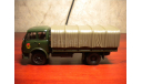 МАЗ-5334 бортовой с тентом, зеленый / серый, масштабная модель, Наш Автопром, 1:43, 1/43