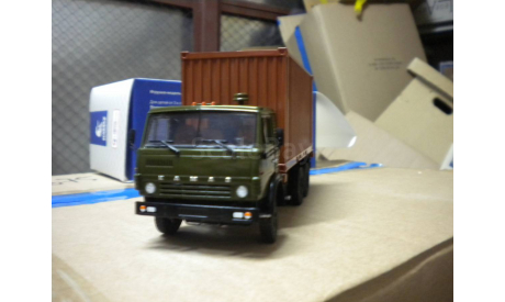 KAMAZ-53212 с 20-футовым контейнером, масштабная модель, 1:43, 1/43, КамАЗ