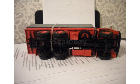 МАЗ 514 с тентом (1974), красный, масштабная модель, Наш Автопром, scale43