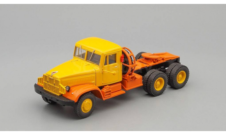 КРАЗ 221Б/258Б седельный тягач Автоэкспорт (1966-1969), желто-оранжевый, масштабная модель, Наш Автопром, scale43
