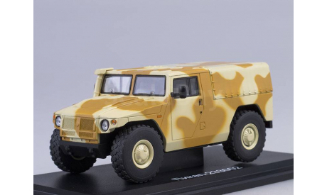 ГАЗ-233002 с тентом, камуфляж, масштабная модель, Start Scale Models (SSM), scale43