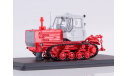 Трактор Т-150 гусеничный (красный/белый), масштабная модель, Start Scale Models (SSM), scale43