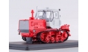 Трактор Т-150 гусеничный (красный/белый), масштабная модель, Start Scale Models (SSM), scale43
