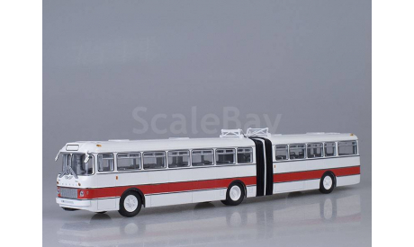 Икарус-180, бело-красный, масштабная модель, 1:43, 1/43, Советский Автобус, Ikarus