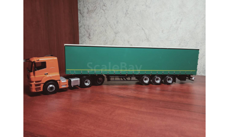 КАМАЗ-65206 с полуприцепом НЕФАЗ-93352, масштабная модель, ПАО КАМАЗ, scale43