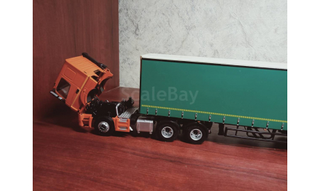 КАМАЗ-65206 с полуприцепом НЕФАЗ-93352, масштабная модель, ПАО КАМАЗ, scale43