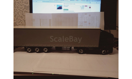 КАМАЗ-5490 с полуприцепом НЕФАЗ-93341, масштабная модель, ПАО КАМАЗ, scale43