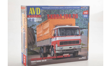 Сборная модель SKODA 100.05, сборная модель автомобиля, AVD Models, Škoda, scale43
