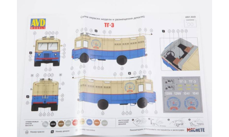 Сборная модельТГ-3, сборная модель автомобиля, AVD Models, scale43