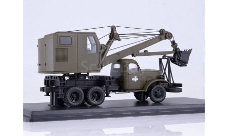 Автомобильный экскаватор-кран ДКА-0,25/5 на шасси ЗИС-151, масштабная модель, ModelPro, 1:43, 1/43