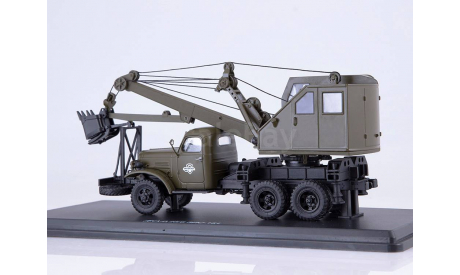 Автомобильный экскаватор-кран ДКА-0,25/5 на шасси ЗИС-151, масштабная модель, ModelPro, 1:43, 1/43