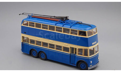 ЯТБ-3 Городской троллейбус 2-х дверный (1938-1939), синий / кремовый, масштабная модель, ULTRA Models, scale43