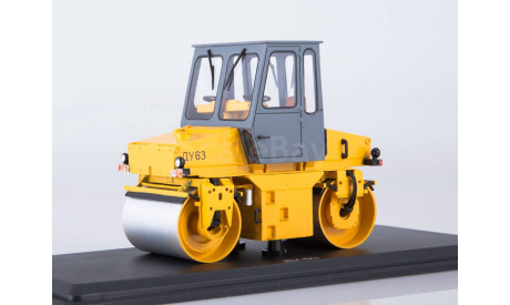 Каток самоходный вибрационный ДУ-63, масштабная модель, ModelPro, scale43