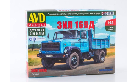 Сборная модель зил-169Д, сборная модель автомобиля, AVD Models, scale43