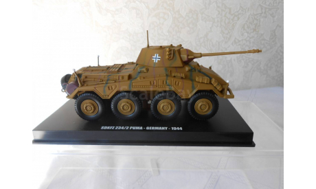 немецкий бронеавтомобиль SD KfZ 234/2 Puma 1945 Великая Отечественная война  1:43, масштабные модели бронетехники, Atlas, scale43