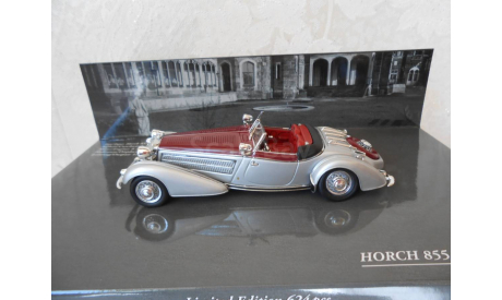 Модель автомобиля 1:43 Horch 855 Special Roadster 1938 Silver- Red. Minichamps, масштабная модель, scale43