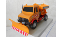 MERCEDES - BENZ   UNIMOG  ПЕСКОРАЗБРАСЫВАТЕЛЬ, масштабная модель, 1:50, 1/50, Bauer/Cararama/Hongwell, Mercedes-Benz